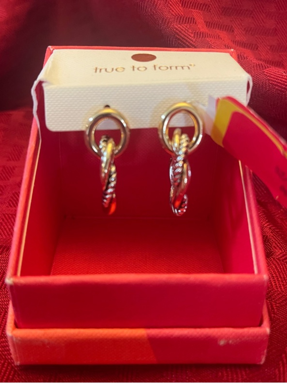 True to Form Twisted Hoop Earrings in Silver